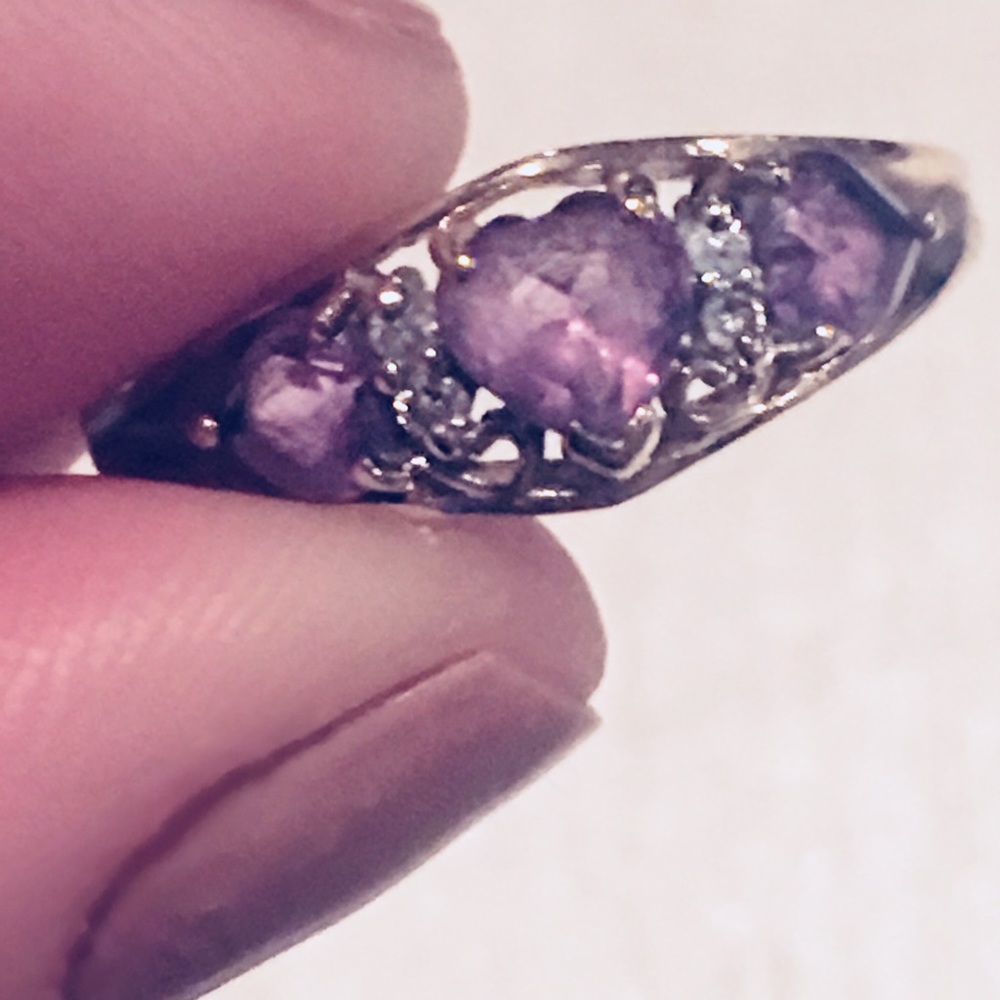 Lovely AMETHYST AND DIAMOND RING♥️💍